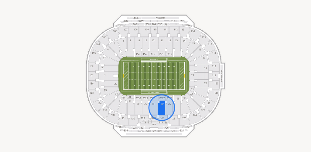 Notre Dame Stadium Seating Chart