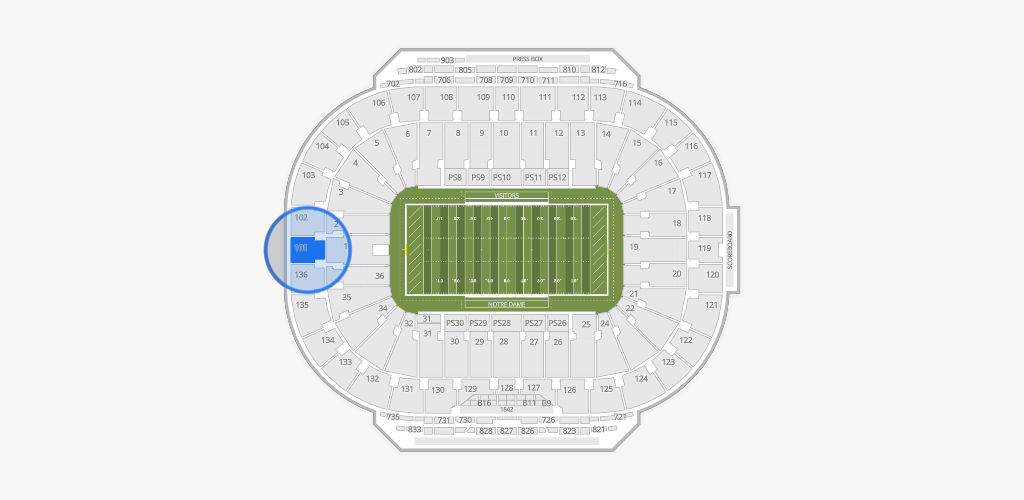Notre Dame Stadium Seating Chart
