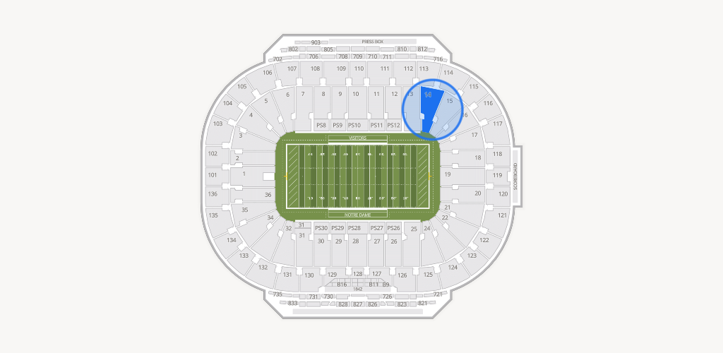 Notre Dame Stadium Seating Chart