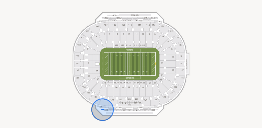 Notre Dame Stadium Seating Chart