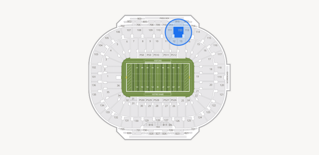 Notre Dame Stadium Seating Chart