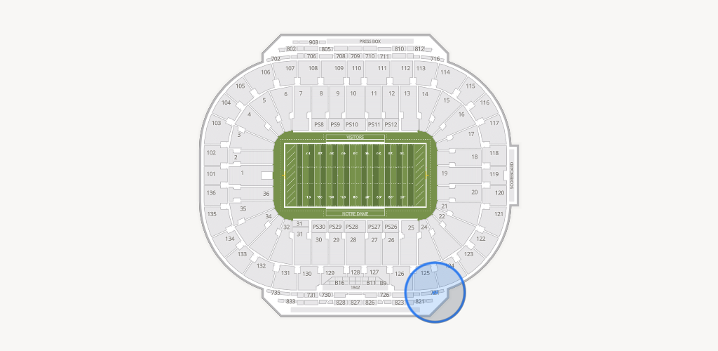 Notre Dame Stadium Seating Chart