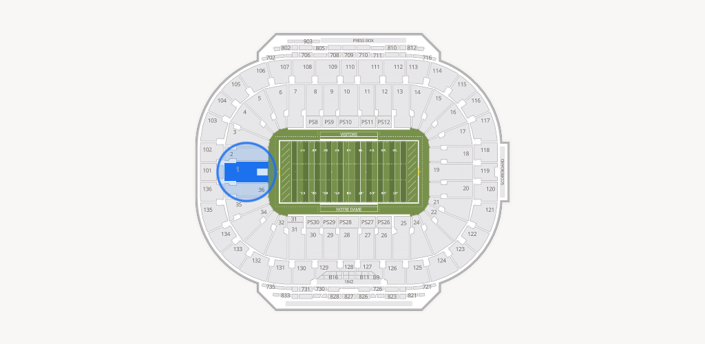 Notre Dame Stadium Seating Chart