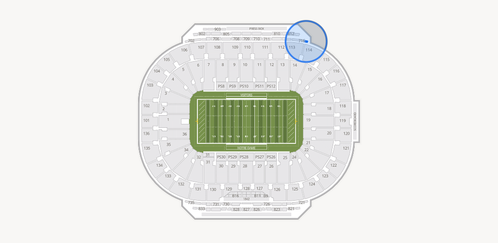 Notre Dame Stadium Seating Chart