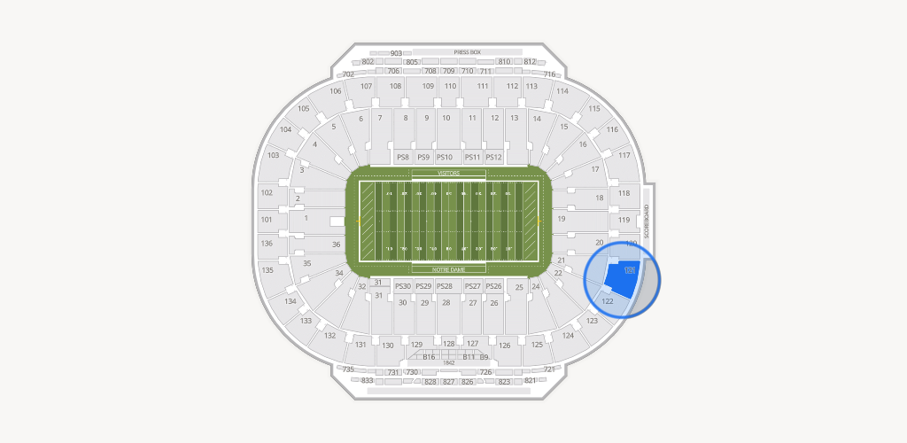 Notre Dame Stadium Seating Chart