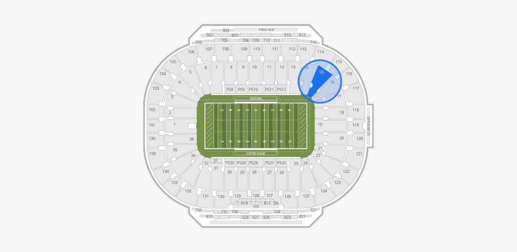 Notre Dame Stadium Seating Chart