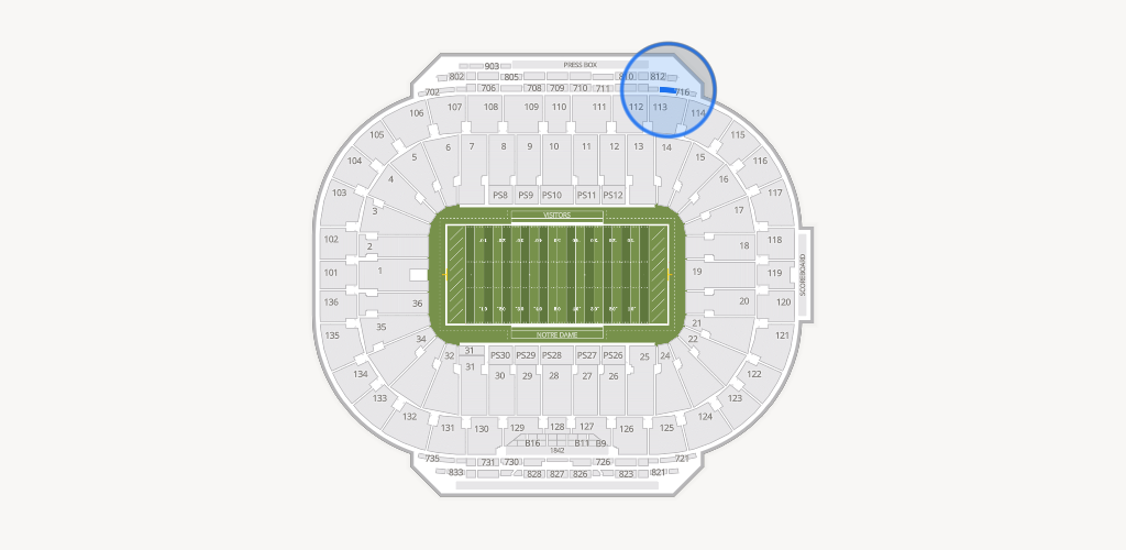 Notre Dame Stadium Seating Chart