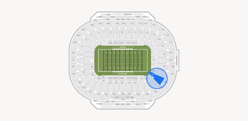 Notre Dame Stadium Seating Chart