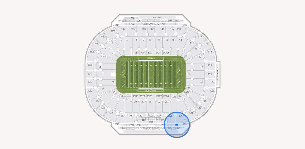 Notre Dame Stadium Seating Chart
