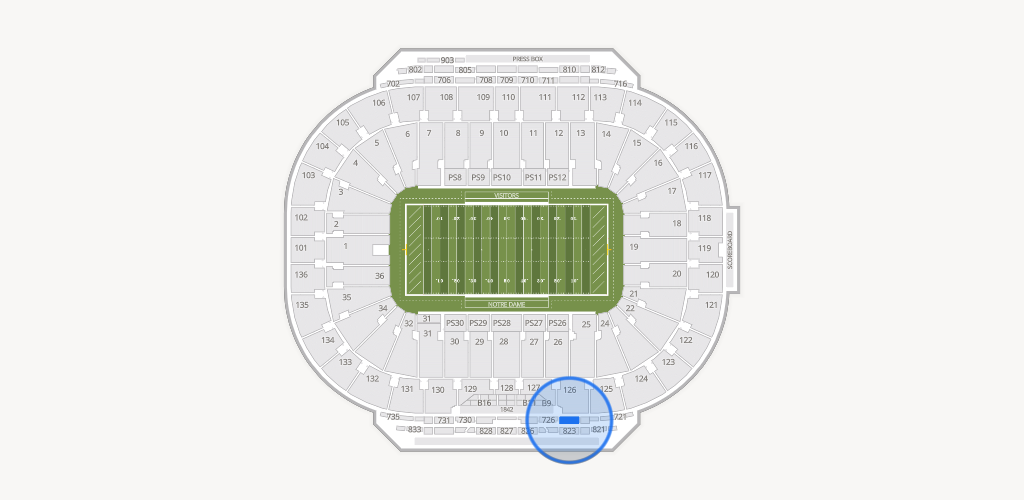Notre Dame Stadium Seating Chart