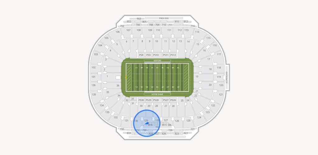 Notre Dame Stadium Seating Chart