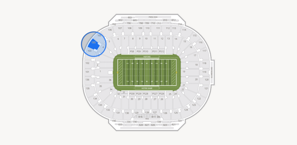 Notre Dame Stadium Seating Chart