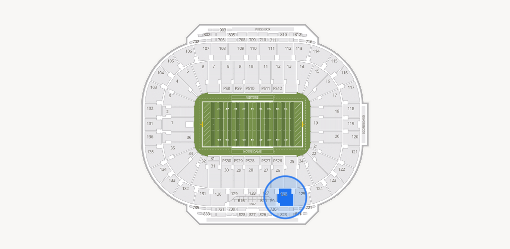 Notre Dame Stadium Seating Chart