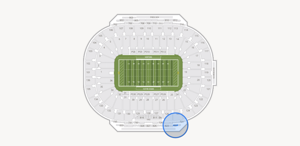 Notre Dame Stadium Seating Chart