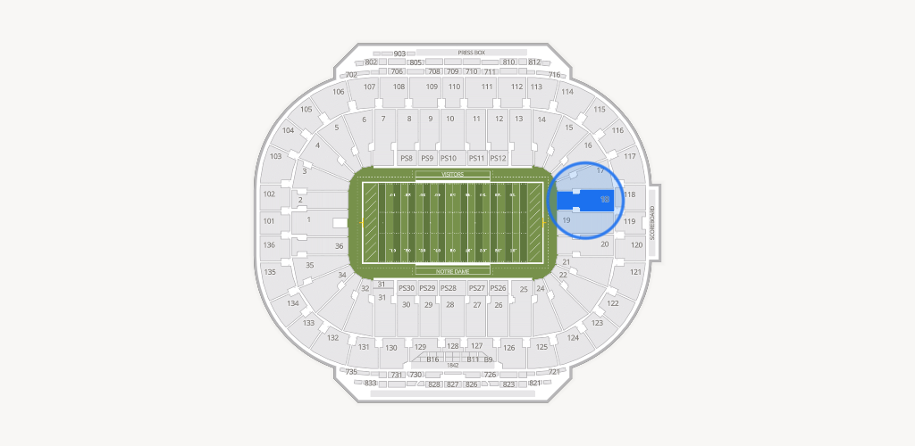 Notre Dame Stadium Seating Chart