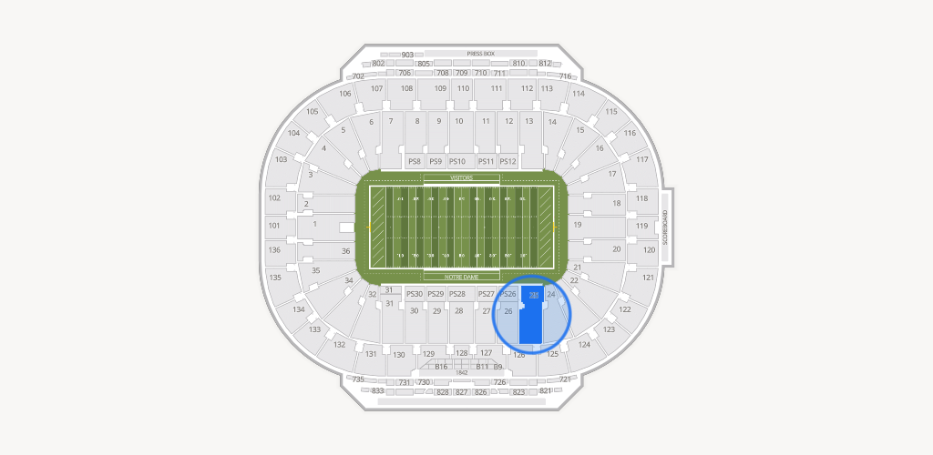 Notre Dame Stadium Seating Chart