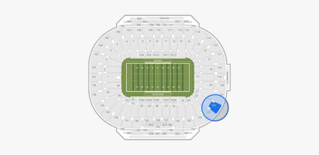 Notre Dame Stadium Seating Chart