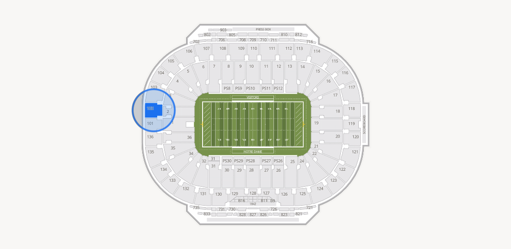 Notre Dame Stadium Seating Chart