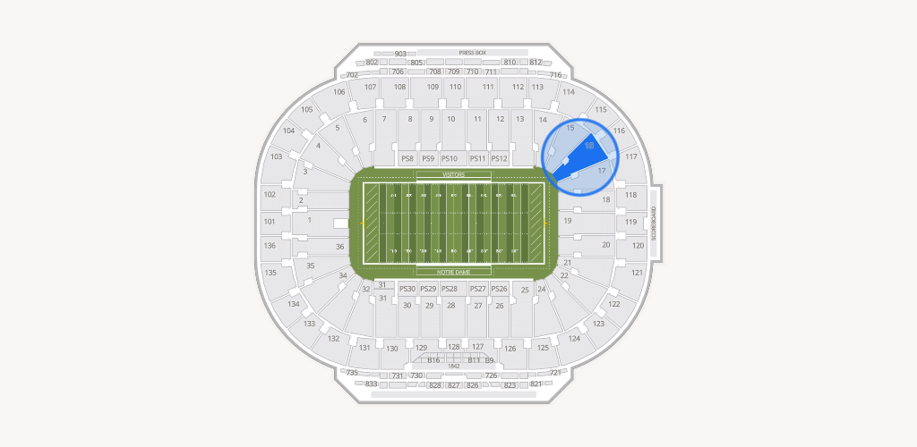 Notre Dame Stadium Seating Chart