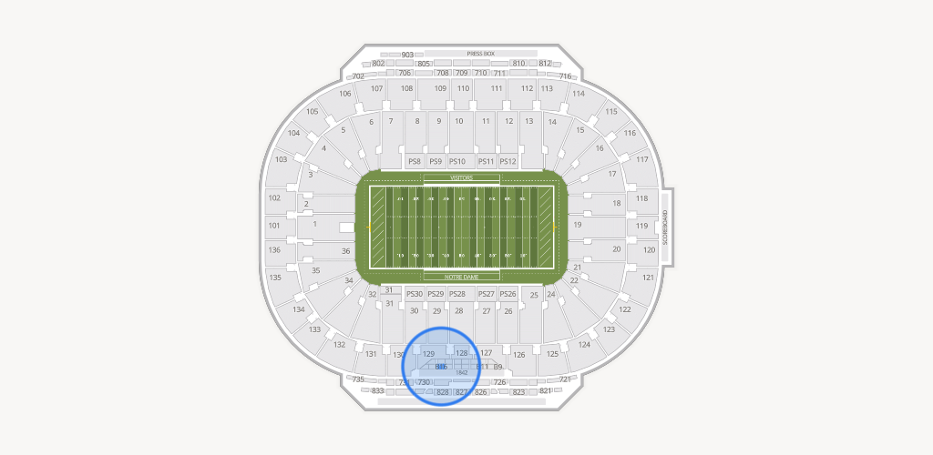 Notre Dame Stadium Seating Chart