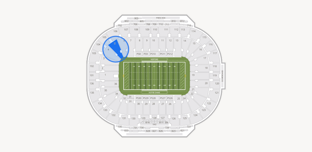 Notre Dame Stadium Seating Chart