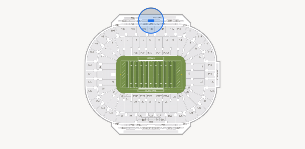Notre Dame Stadium Seating Chart