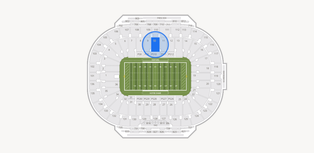Notre Dame Stadium Seating Chart