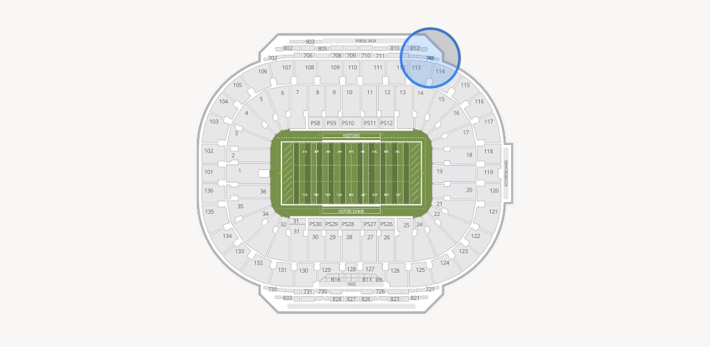 Notre Dame Stadium Seating Chart