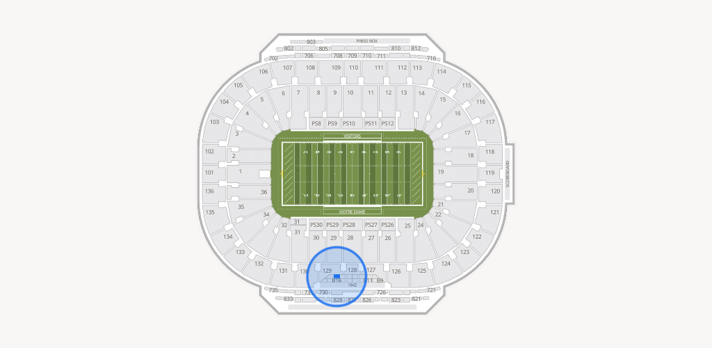 Notre Dame Stadium Seating Chart