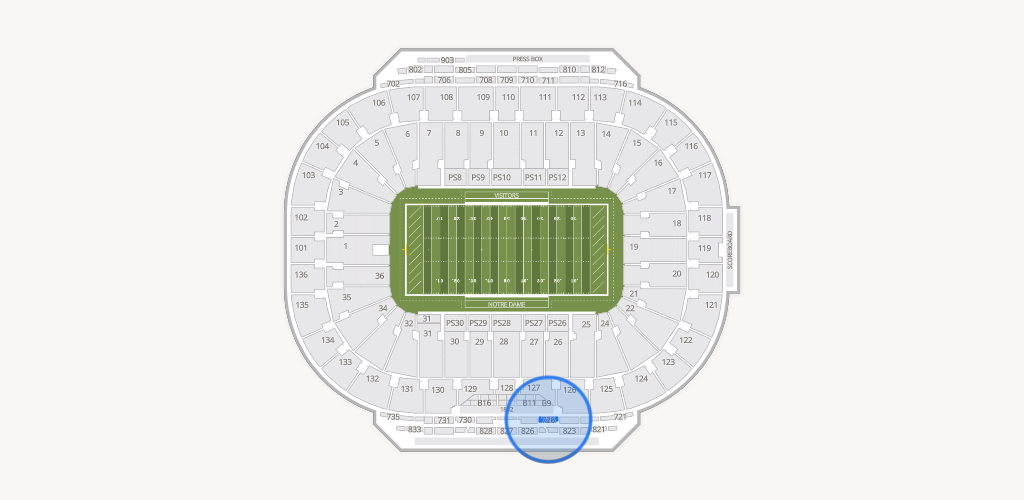 Notre Dame Stadium Seating Chart