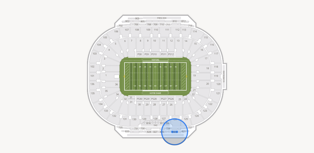 Notre Dame Stadium Seating Chart