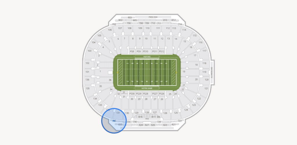 Notre Dame Stadium Seating Chart