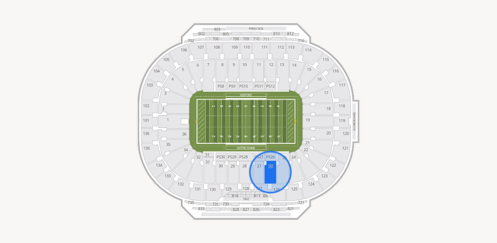 Notre Dame Stadium Seating Chart