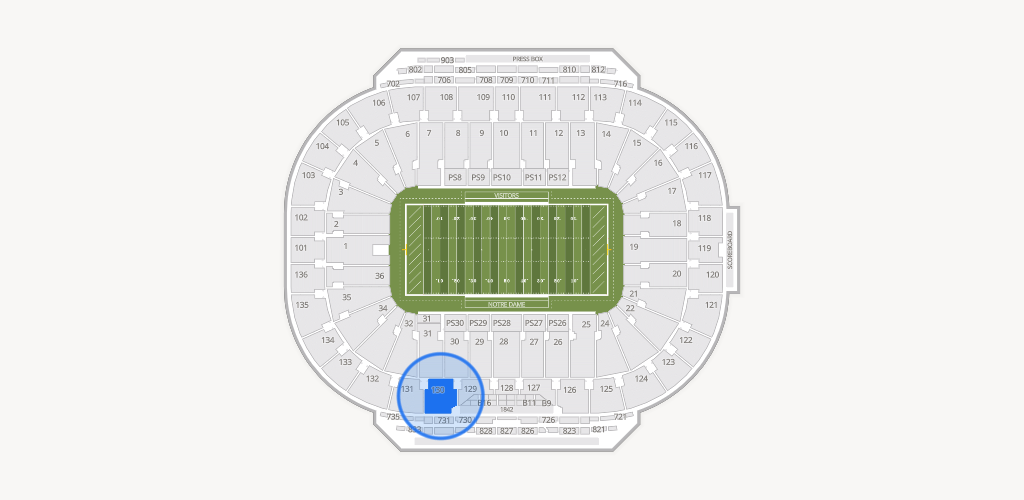 Notre Dame Stadium Seating Chart
