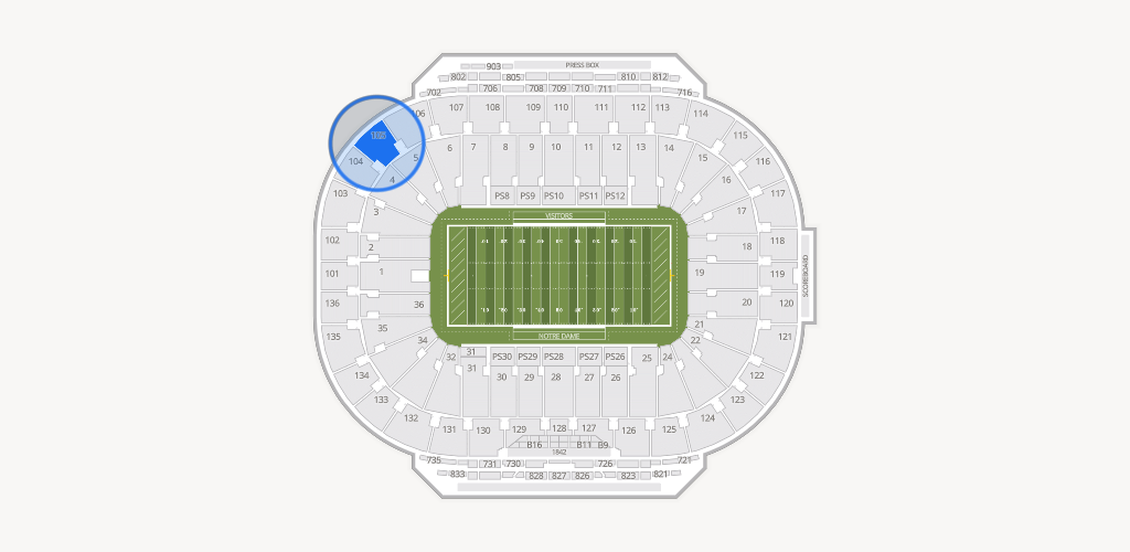 Notre Dame Stadium Seating Chart