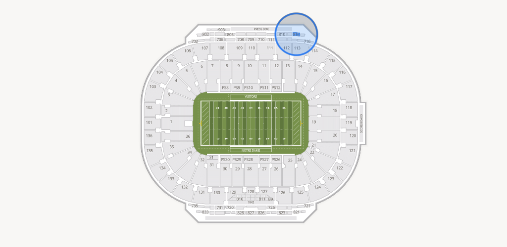 Notre Dame Stadium Seating Chart