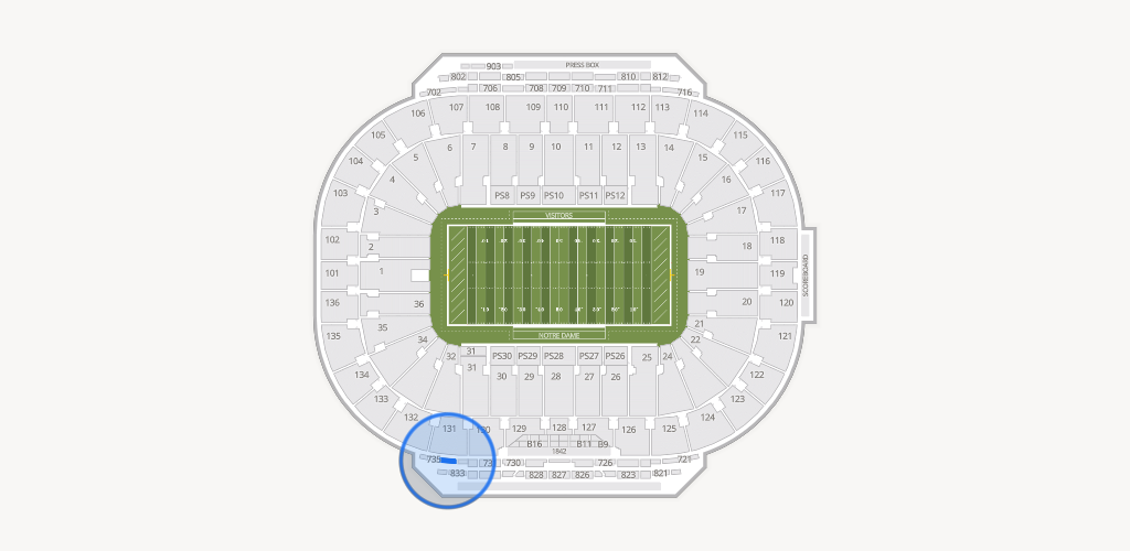 Notre Dame Stadium Seating Chart