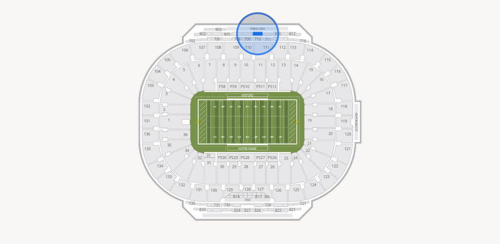 Notre Dame Stadium Seating Chart