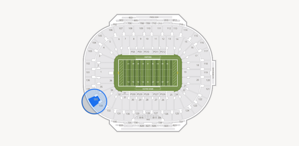 Notre Dame Stadium Seating Chart
