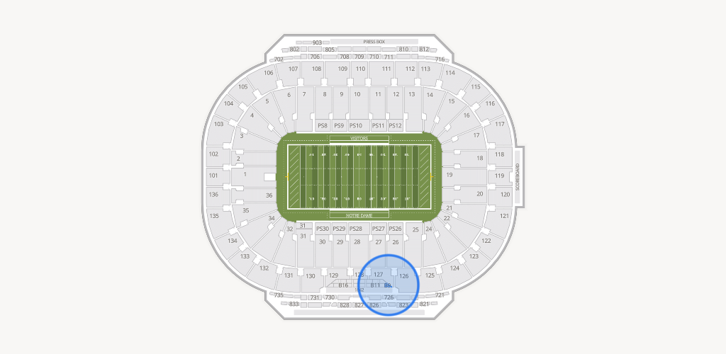 Notre Dame Stadium Seating Chart