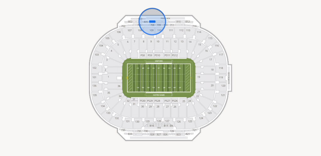 Notre Dame Stadium Seating Chart