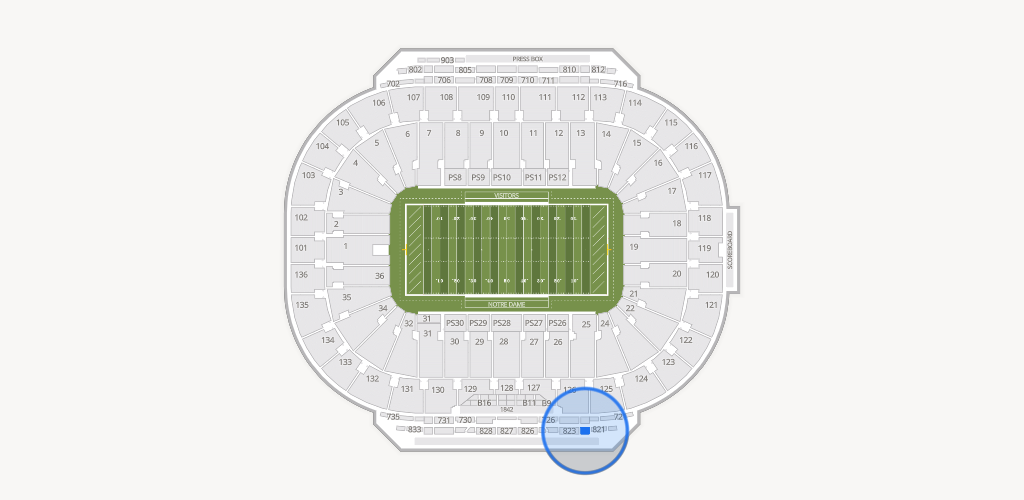 Notre Dame Stadium Seating Chart