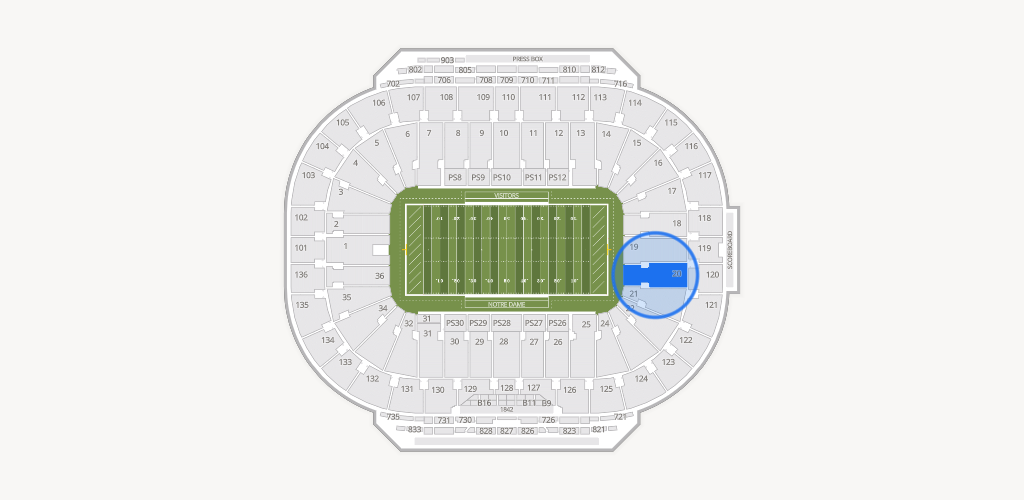 Notre Dame Stadium Seating Chart