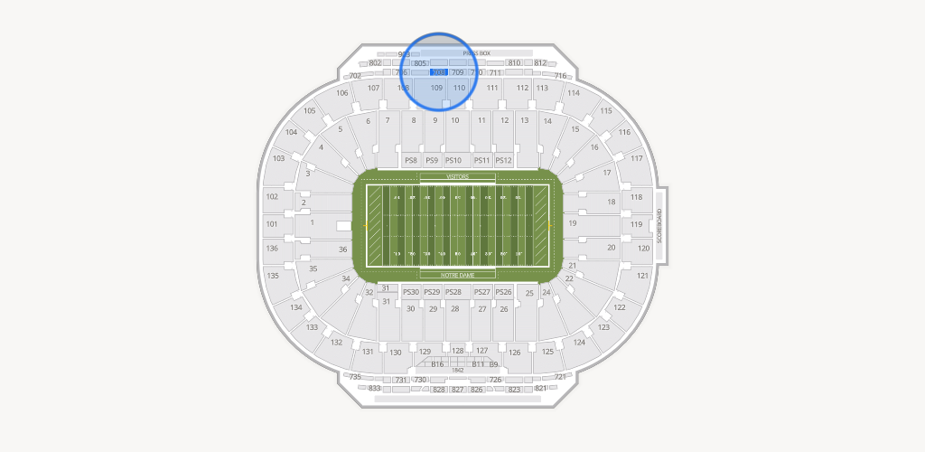 Notre Dame Stadium Seating Chart