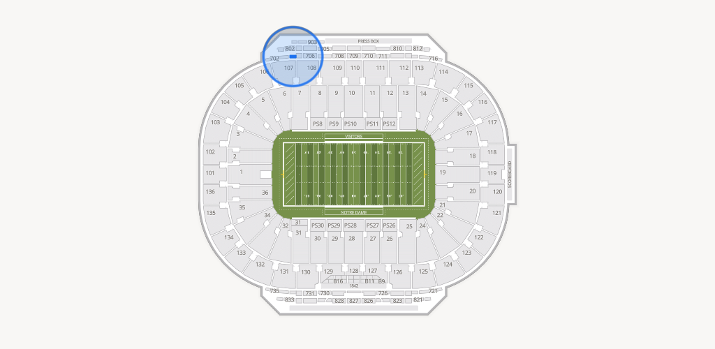 Notre Dame Stadium Seating Chart