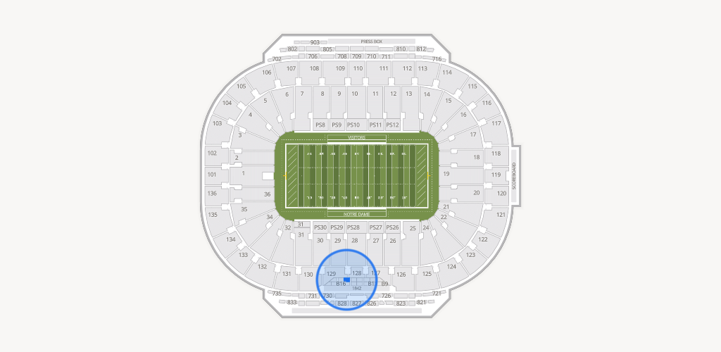 Notre Dame Stadium Seating Chart