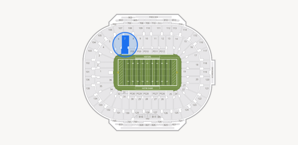 Notre Dame Stadium Seating Chart