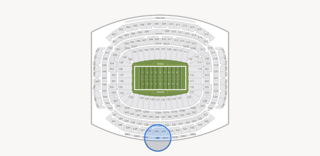 Reliant Stadium Seating Chart