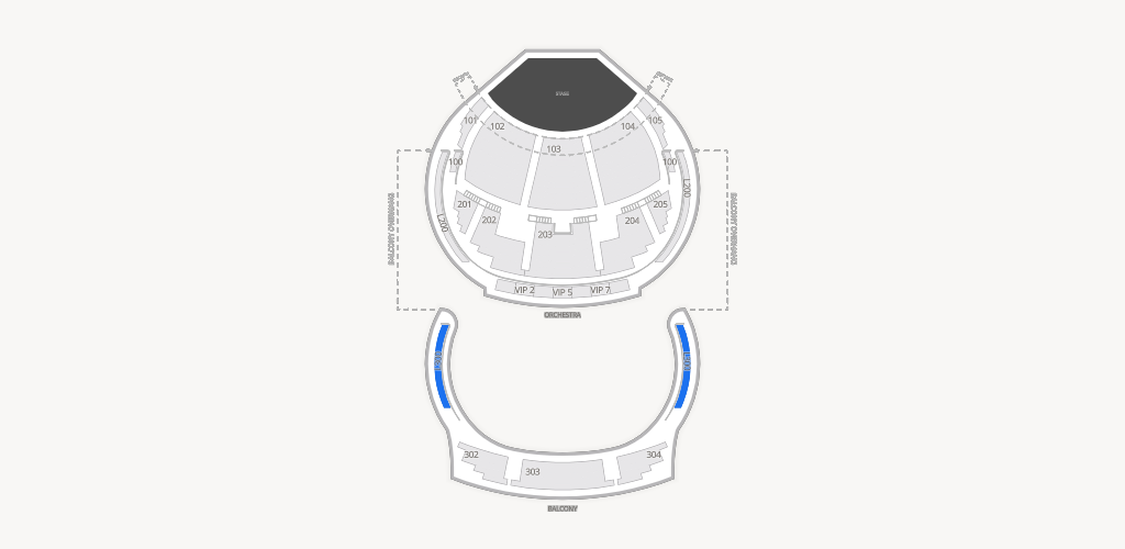O Theatre at Bellagio Las Vegas Seating Chart
