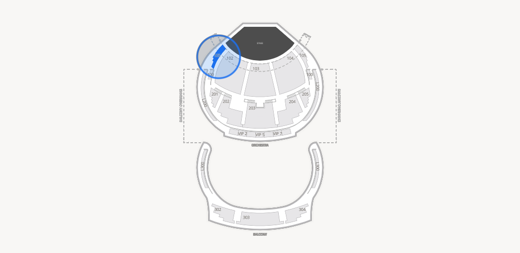 O Theatre at Bellagio Las Vegas Seating Chart